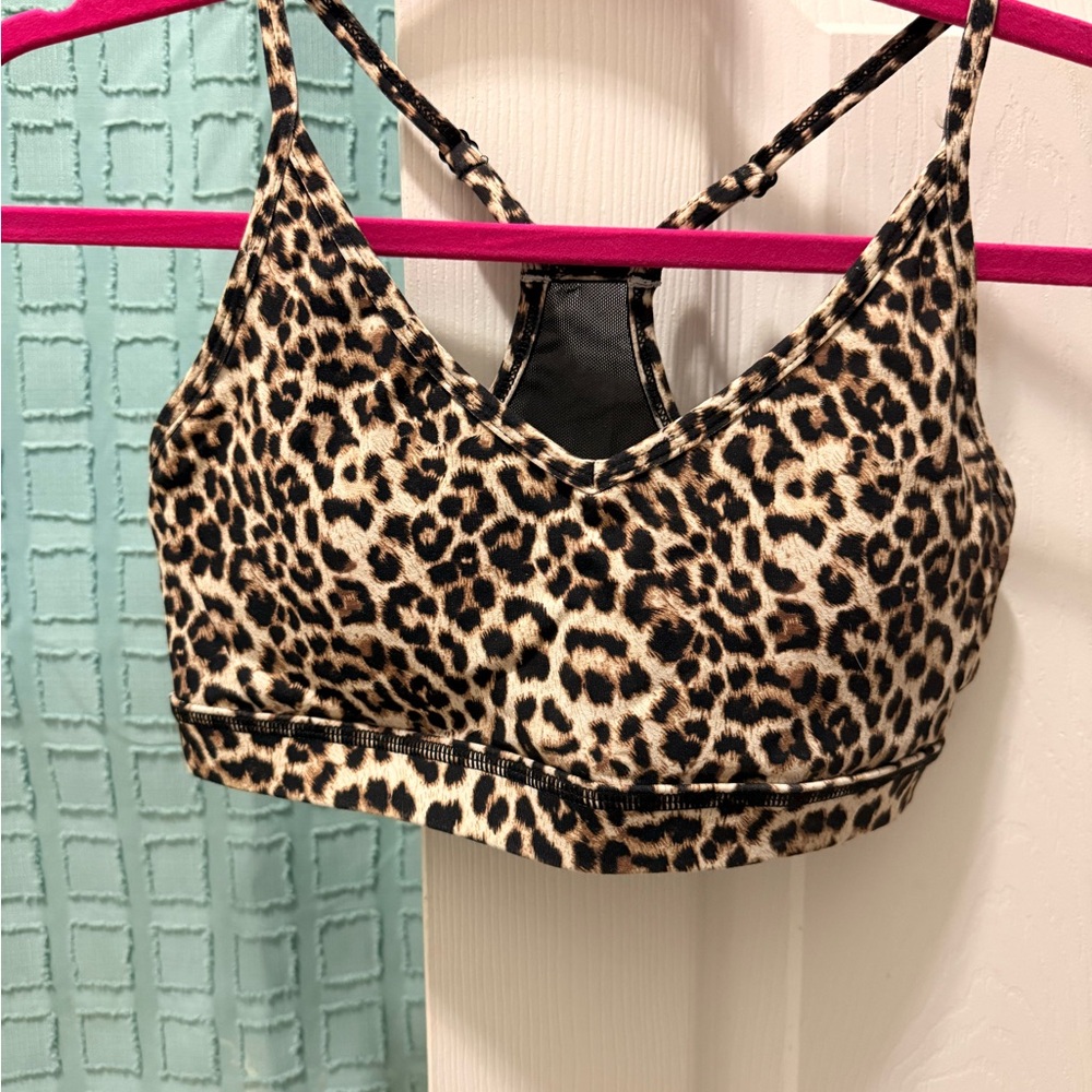 ZYIA Brilliant Leopard Mesh Sports Bra